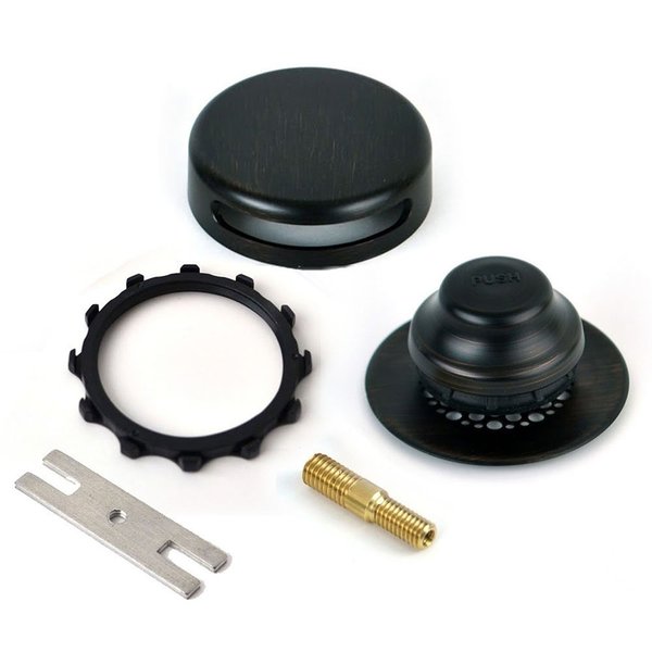 Watco Univ. NuFit Foot Act. Bath Stopper w-Grid Strain and Combo P, Adapter Kit, Bronze 948701-FA-BZ-G